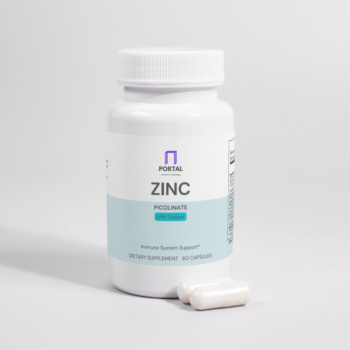 Portal Zinc Picolinate (With Copper) (60 Capsules)