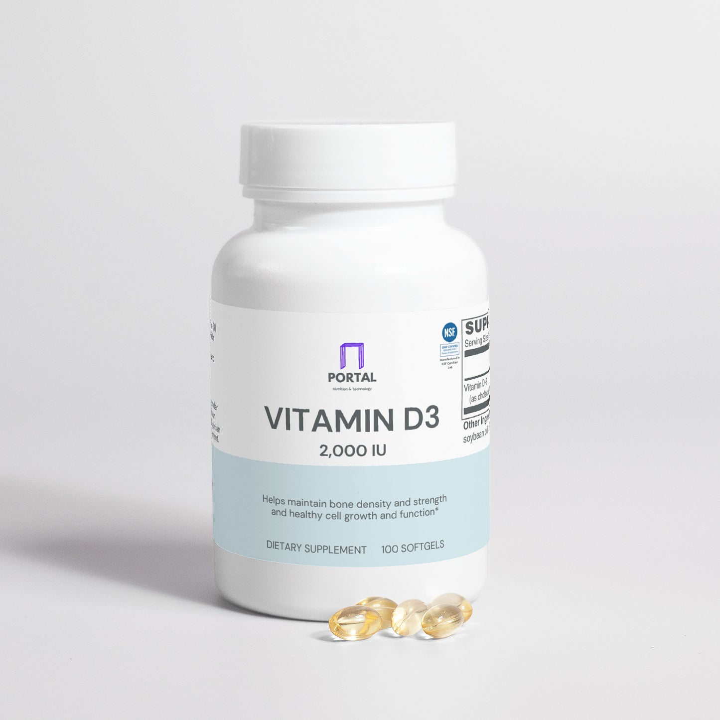 Portal Vitamin D3 2,000 IU (100 Softgels)