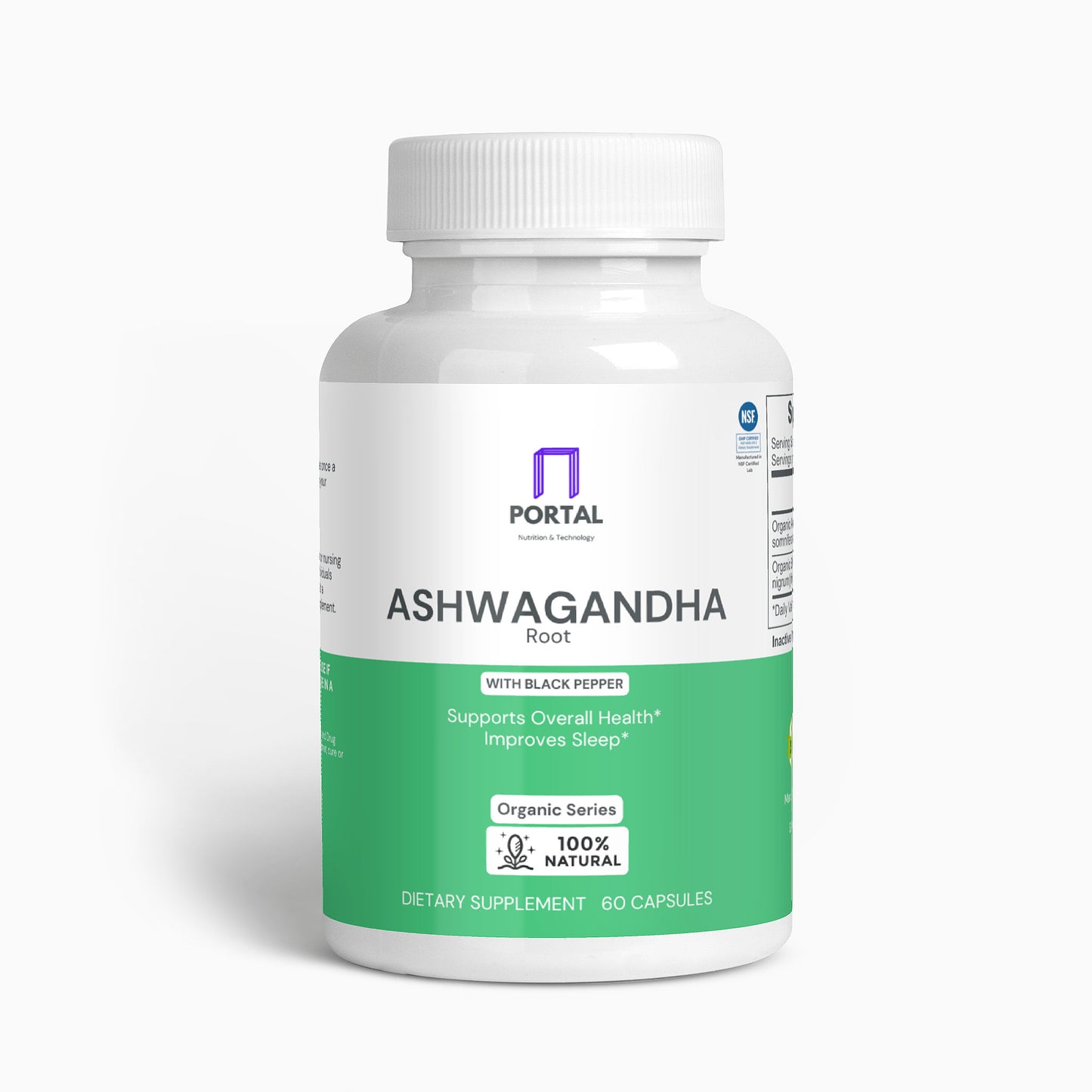 Portal Organic Ashwagandha (60 Capsules)