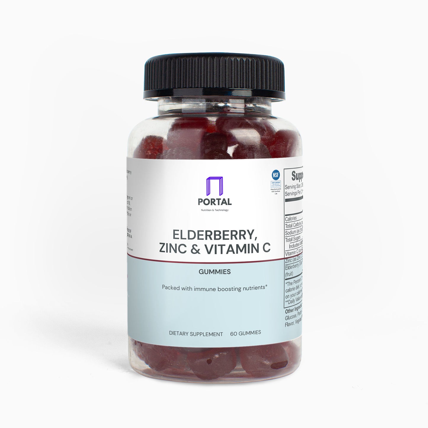 Portal Elderberry, Zinc & Vitamin C (60 Gummies)