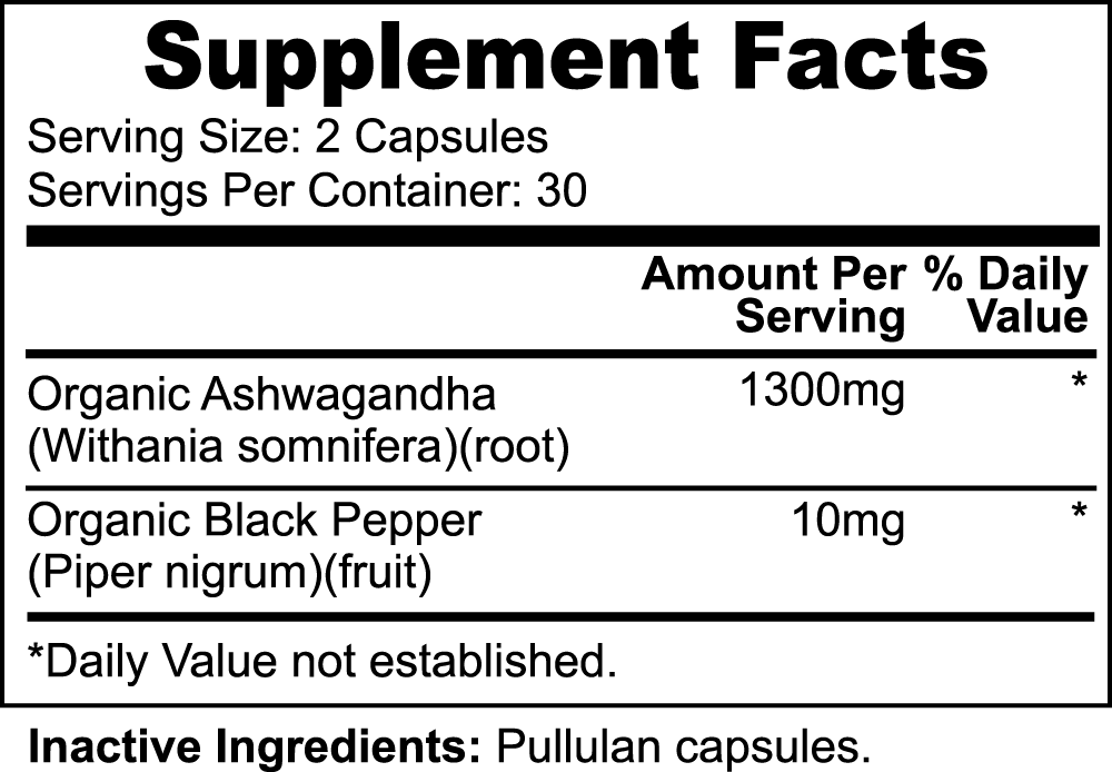 Portal Organic Ashwagandha (60 Capsules)